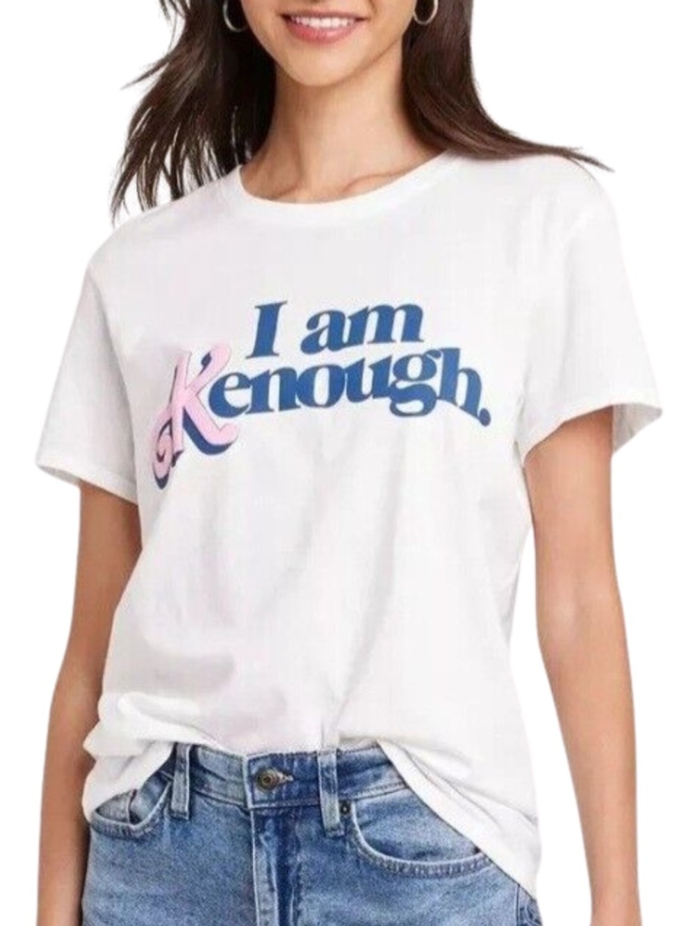 Barbie I Am Kenough White T-Shirt Medium